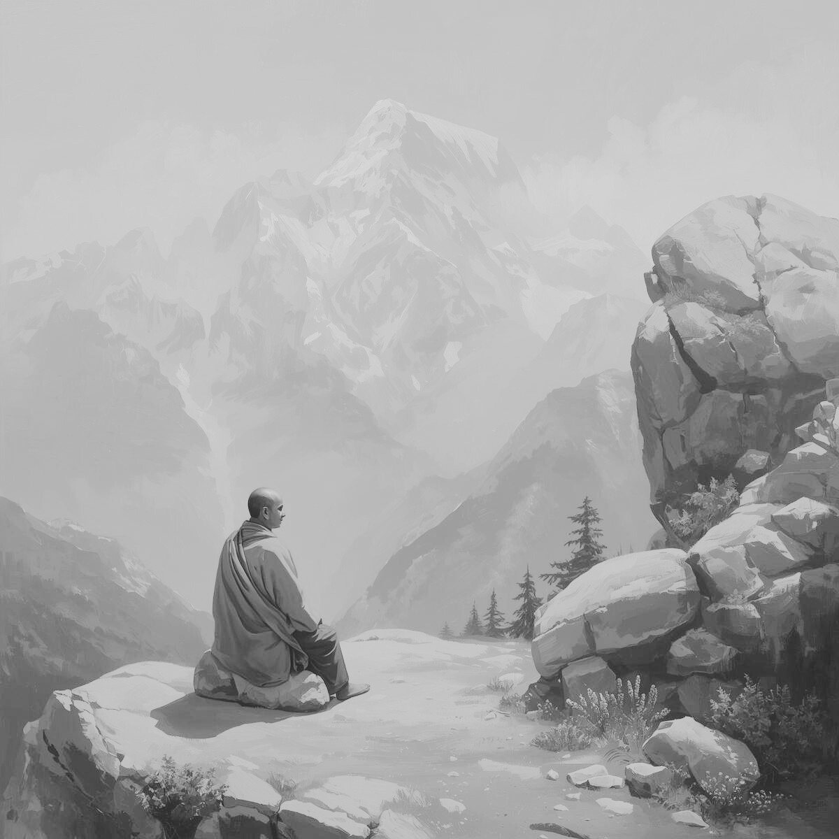 The Guru in stillness