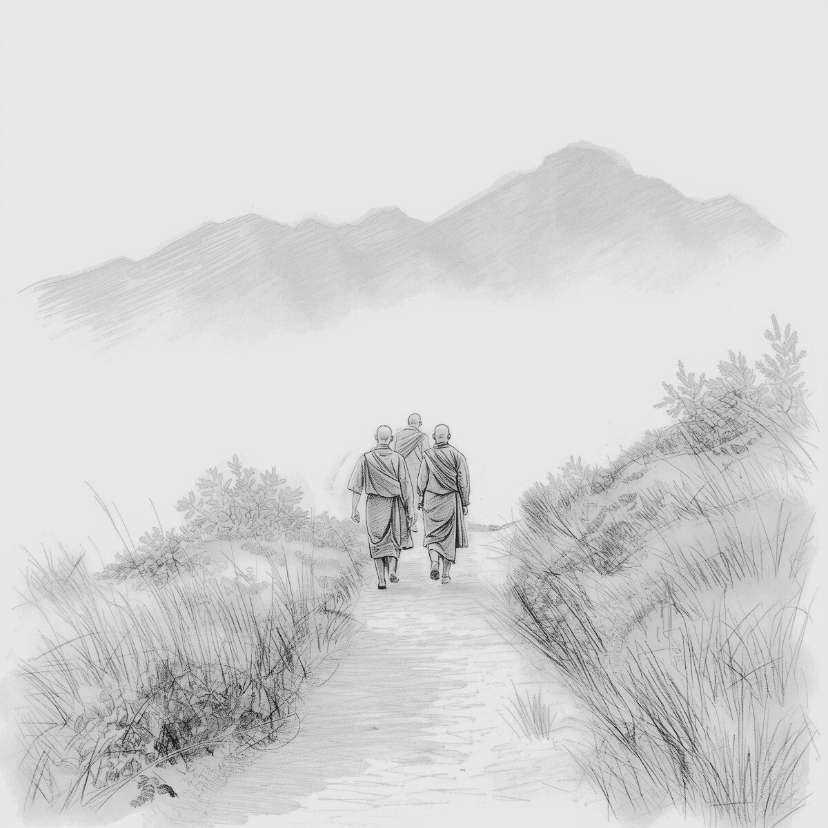 Meeting of three paths